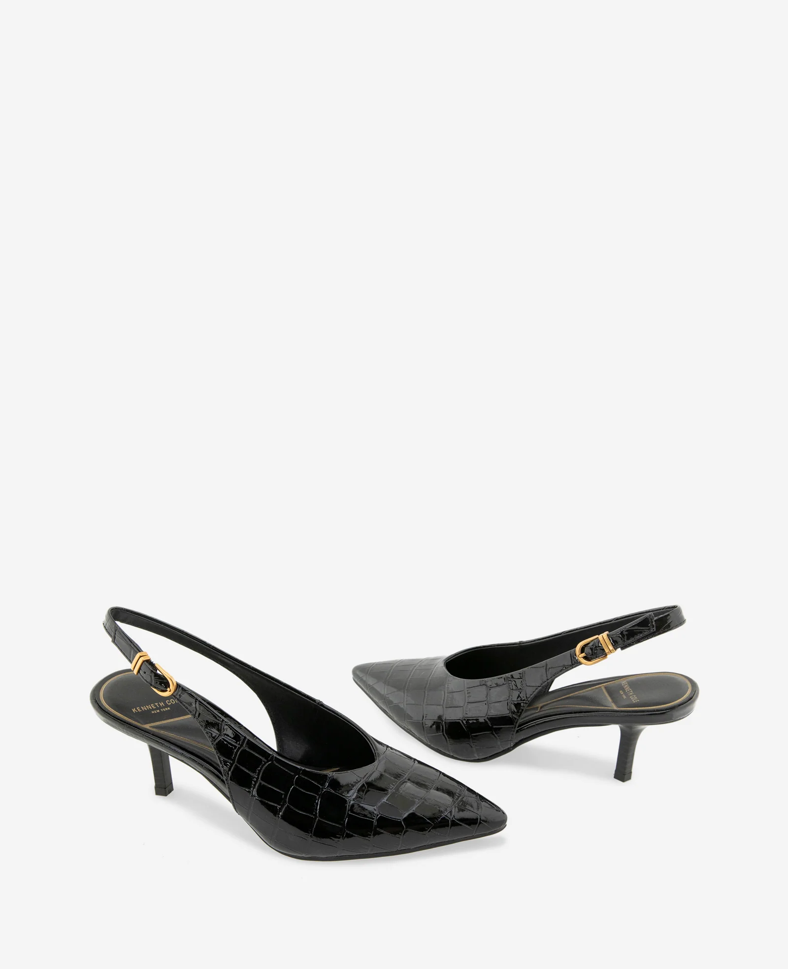 Ulysses Croco Patent Slingback Heel - Image 2