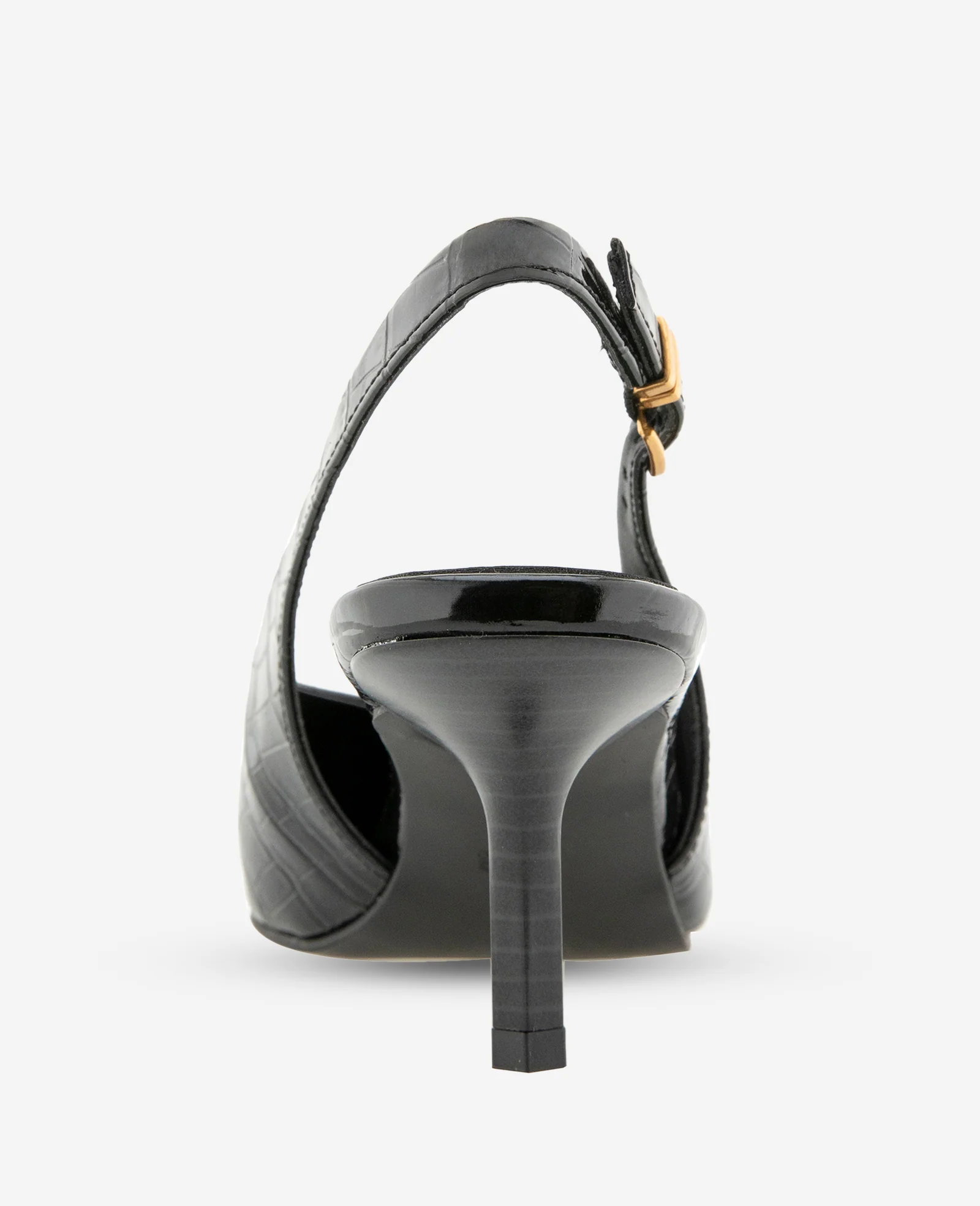 Ulysses Croco Patent Slingback Heel - Image 3