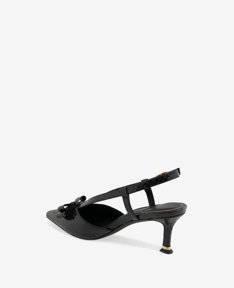 Umayra Snake Slingback Kitten Heel - Image 3