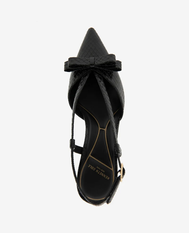 Umayra Snake Slingback Kitten Heel - Image 4
