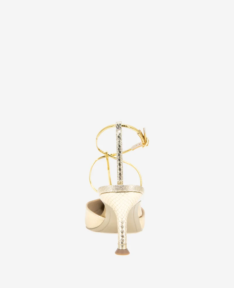 Umi T-Strap Metallic Heel - Image 3