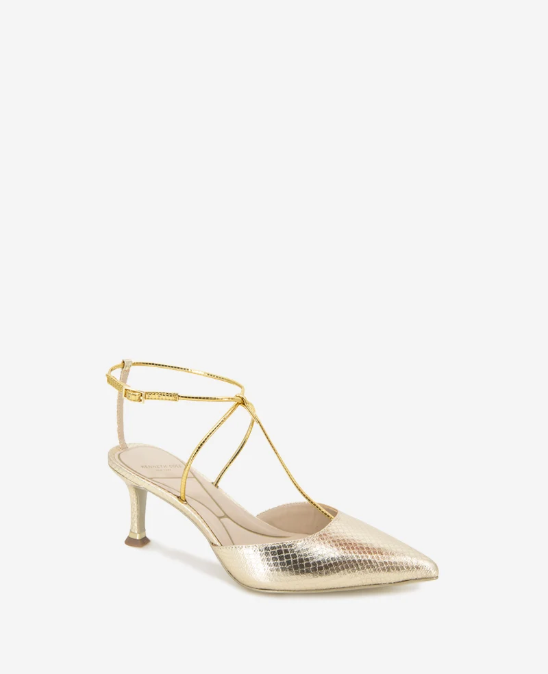 Umi T-Strap Metallic Heel - Image 7