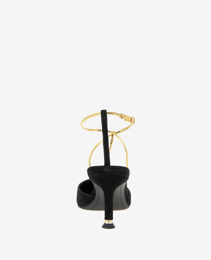 Umi T-Strap Suede Heel - Image 3