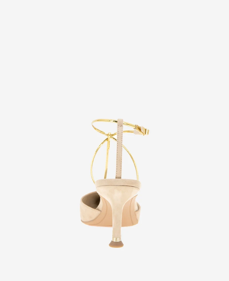 Umi T-Strap Suede Heel - Image 3