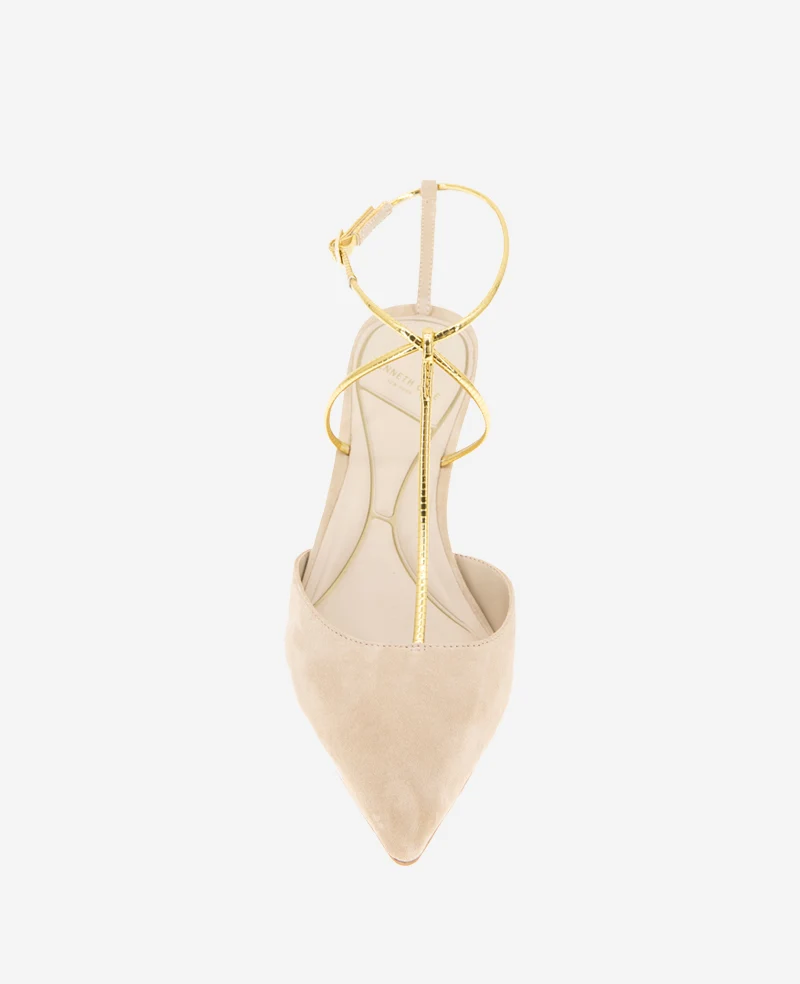 Umi T-Strap Suede Heel - Image 4