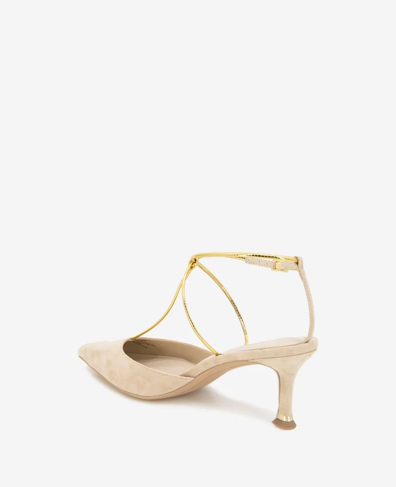 Umi T-Strap Suede Heel - Image 8