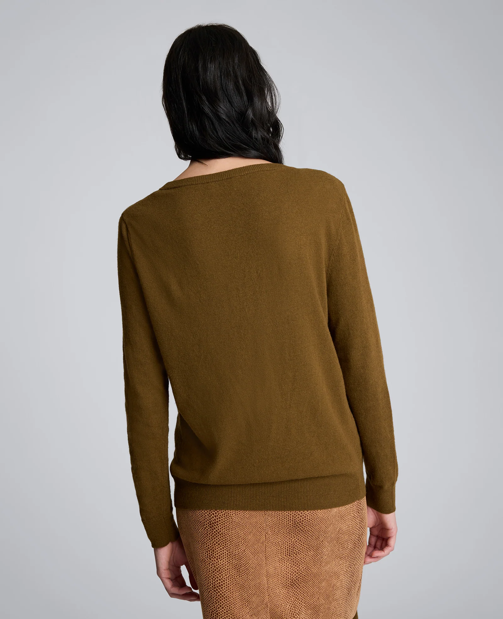 V-Neck Scarf Sweater - Image 3