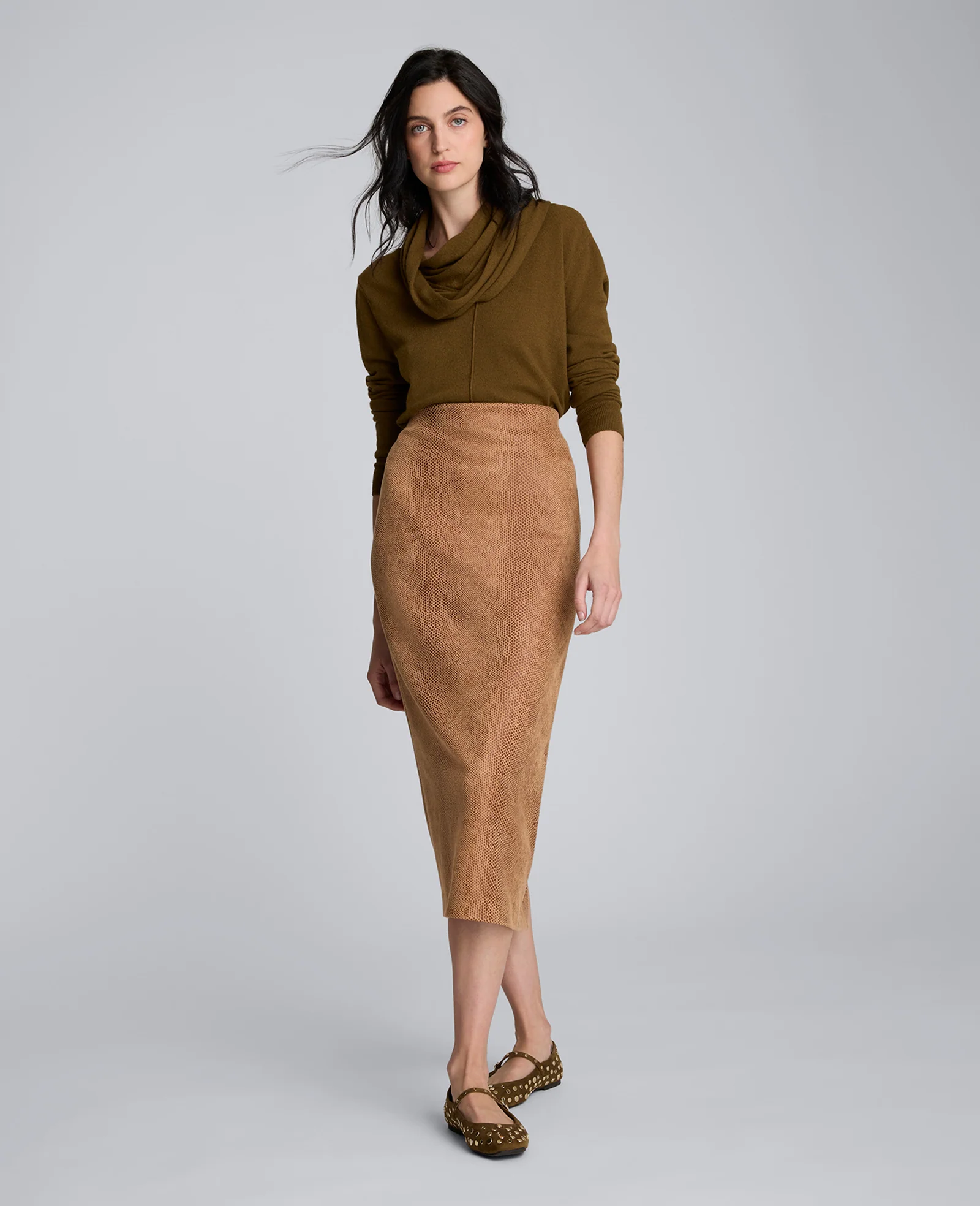 V-Neck Scarf Sweater - Image 4