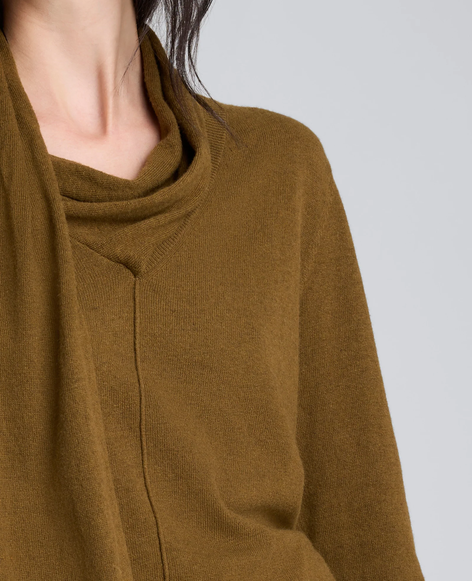 V-Neck Scarf Sweater - Image 5