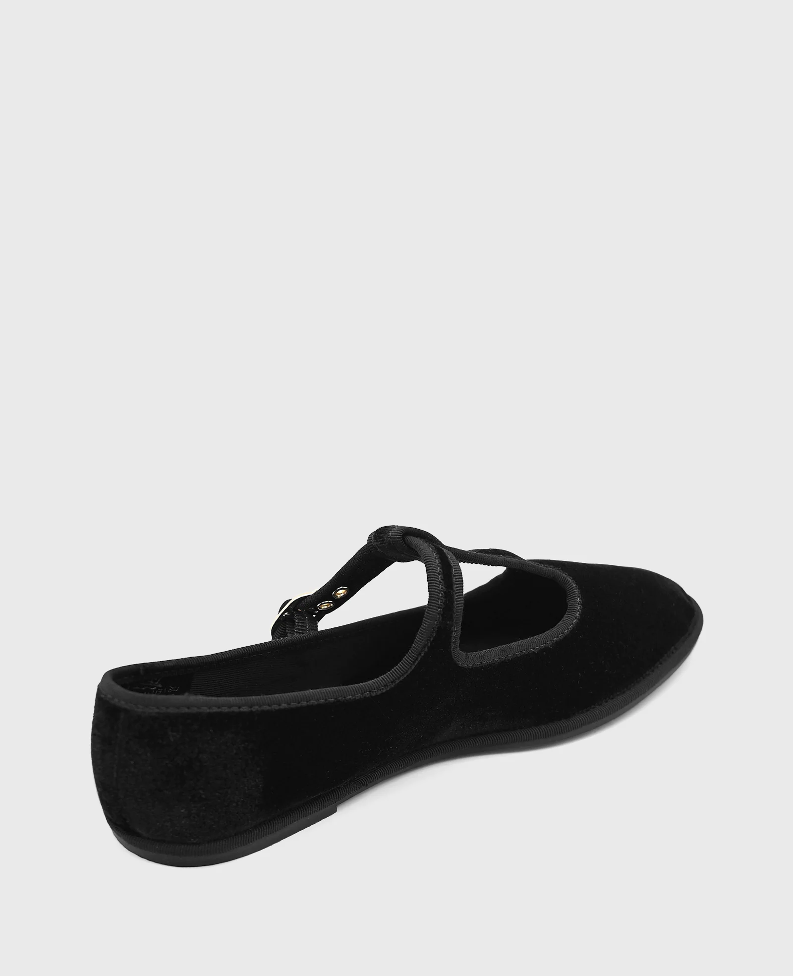 Verona Velvet T-Strap Mary Jane Flat - Image 3