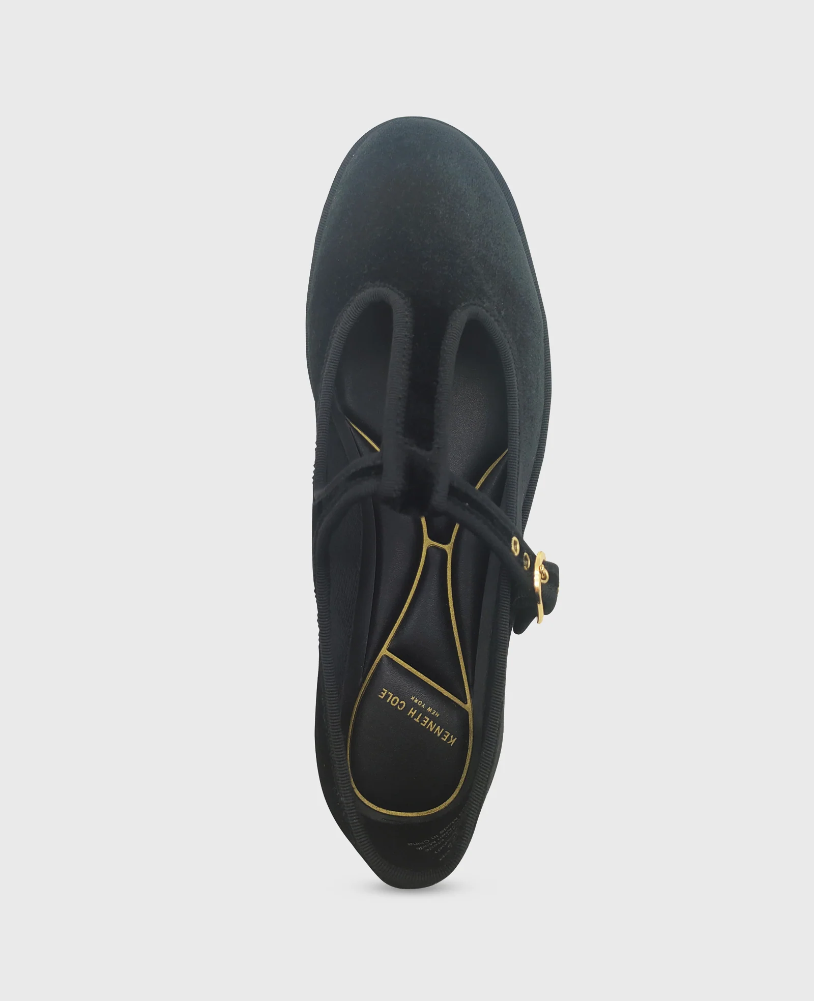 Verona Velvet T-Strap Mary Jane Flat - Image 4