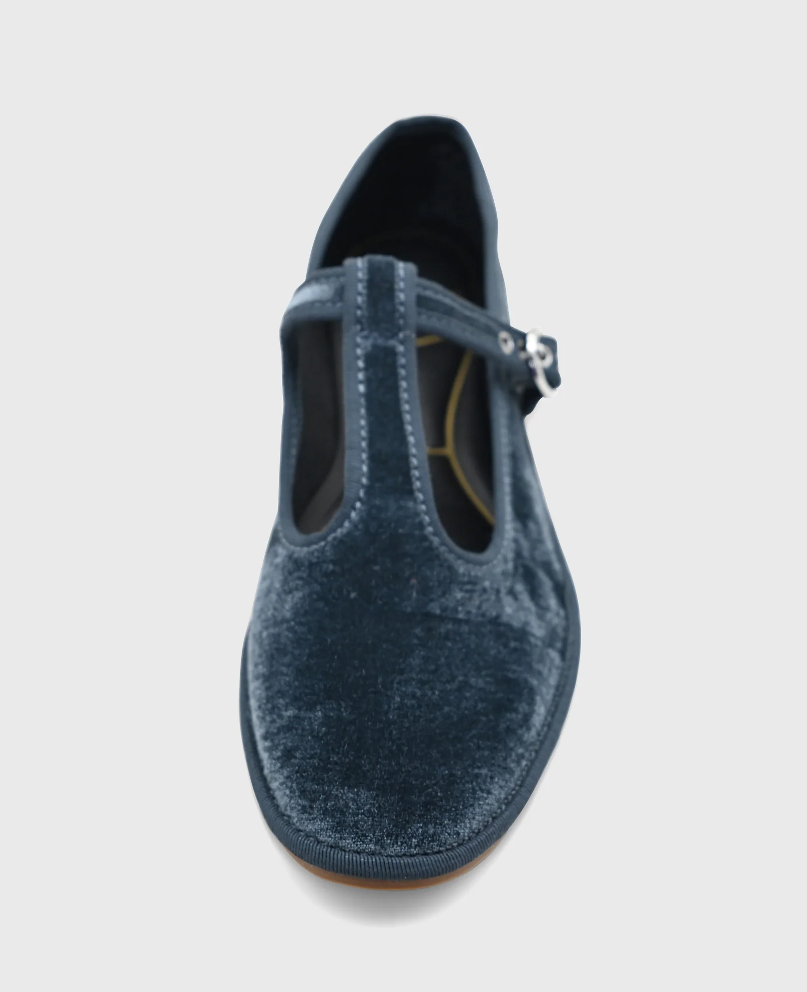 Verona Velvet T-Strap Mary Jane Flat - Image 5