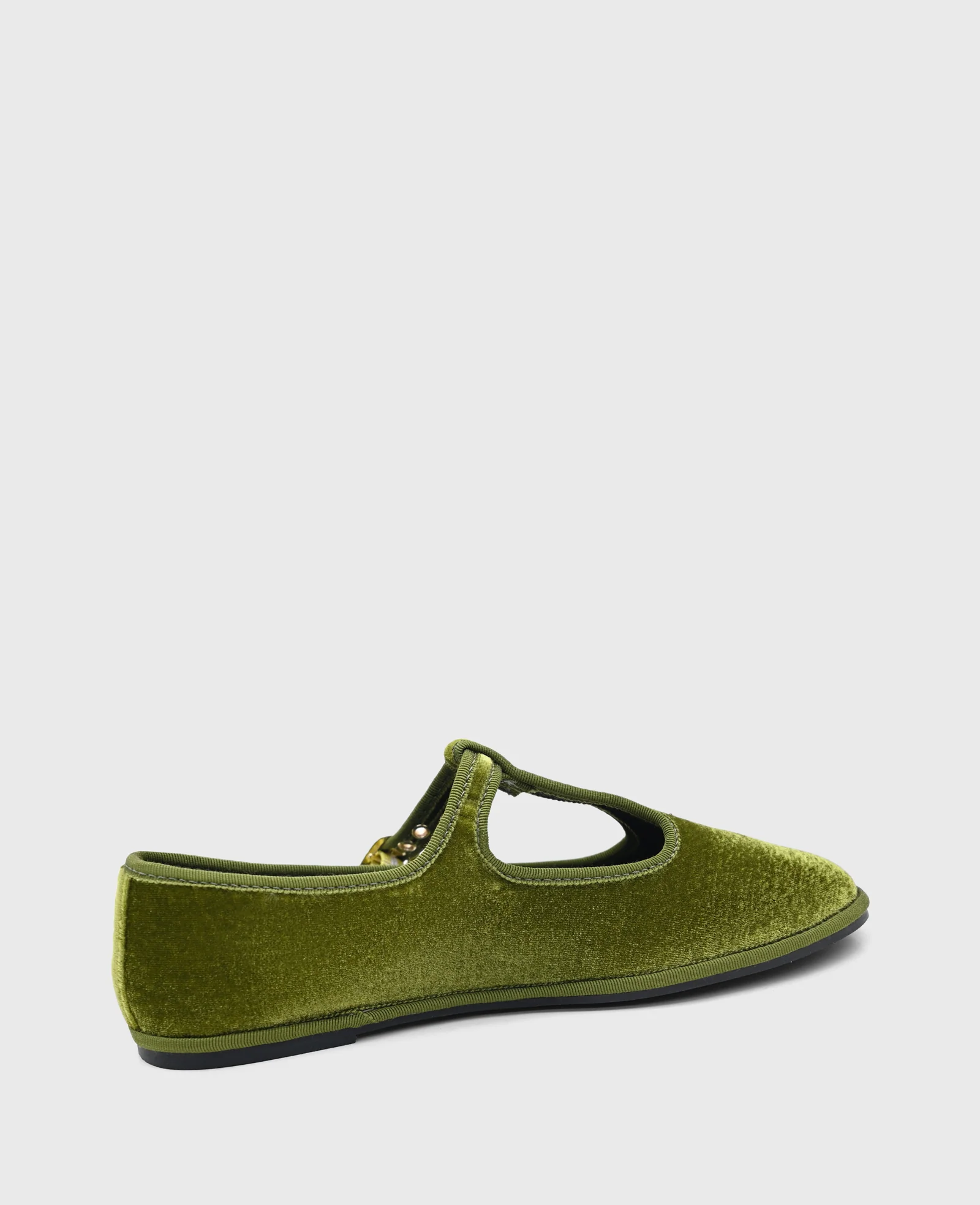 Verona Velvet T-Strap Mary Jane Flat - Image 5